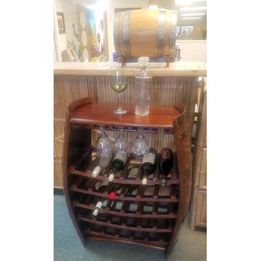 Barrel shaped wine discount rack